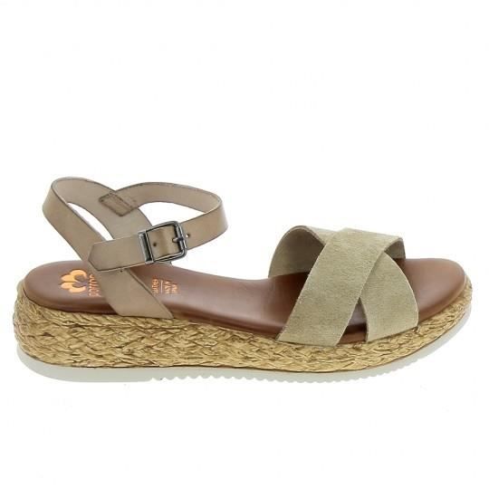 Nu pieds PORRONET Enea Arena pour femmes Beige Beige Cdiscount Chaussures