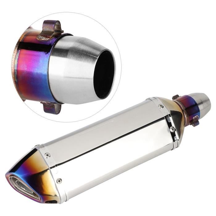 Akozon Extrémité Du Tuyau D'échappement Embout D'Échappement 2,5po Gorge De Queue Fibre De