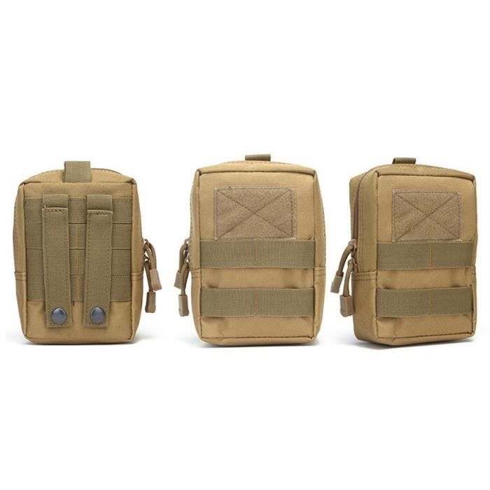Militaire Molle EDC Sac Tactique, Sac banane compact étanche Sac banane