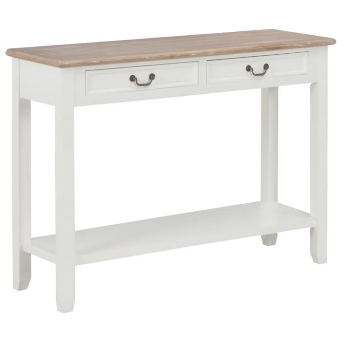 CONSOLE TABLE MEUBLE d'appoint style mexicain 1 tiroir 1 étagère pin