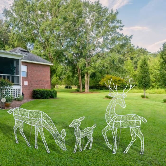 Figurine De Renne Sur Pied, Jolie Statue De Cerf, Décoration De La