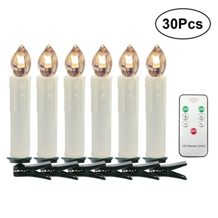 30pcs Led Bougie Lumiere 7 Cle Telecommande Sans Fil Decorative Pour Weddding De Noel Blanc Chaud Bougeoir Chandelier Achat Vente Bougeoir Chandelier Soldes Sur Cdiscount Des Le 20 Janvier Cdiscount
