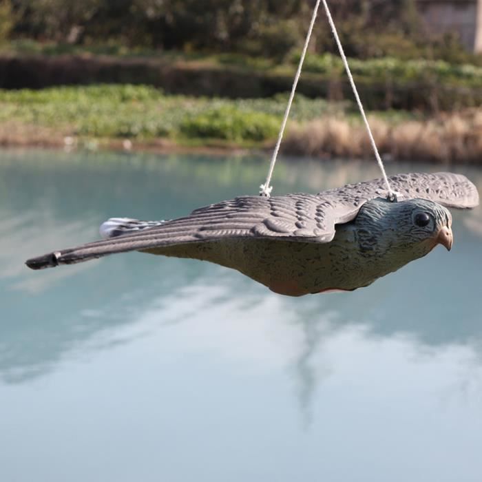 Leurre Aigle Volant Pour Effrayer Les Oiseaux - Faucon Leurre Réaliste Avec Effets Lumineux Et Sonores, Pour Jardin, Ferme, Balcon