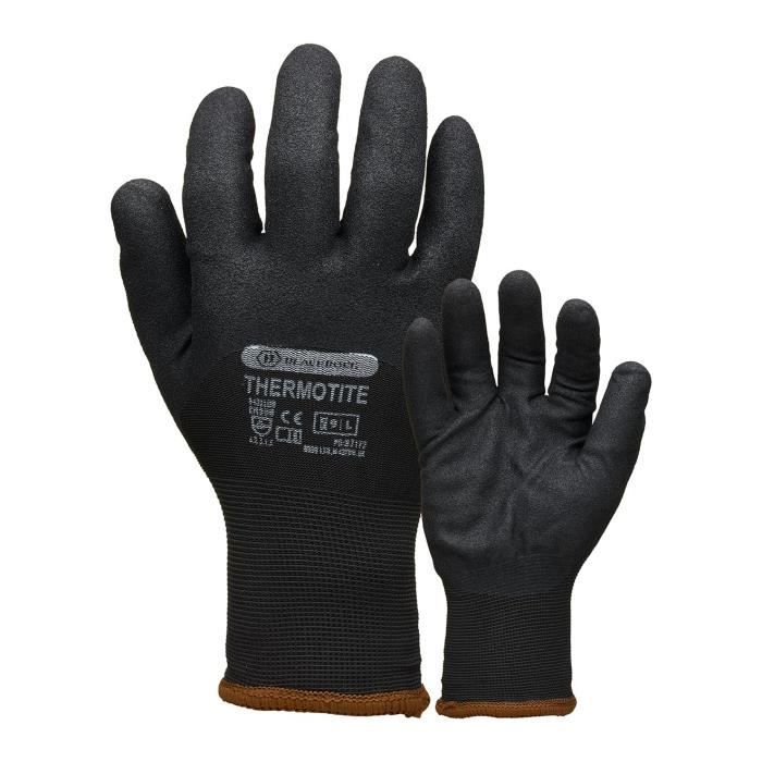 Gants Thinsulate 3M Homme Femme Gants D'hiver Imperméables Et Chauds - Écran Tactile - Pour Ski, Snowboard, Travaux Par Temps Froid - Taille S à L