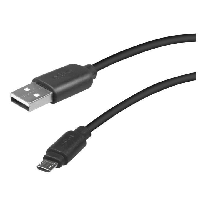 SBS LTHL200 Câble pour données connecteur pour téléphone portable (M) pour  USB (M) 10 cm