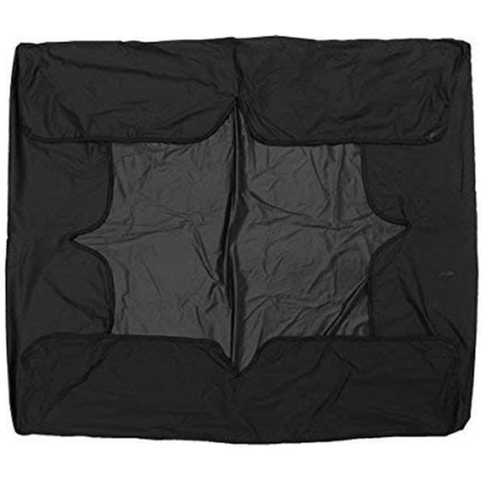 SHLK Housse de Rechange pour balancelle de Jardin 3 Places - Imperméable - Polyester, Noir, Taille Unique Noir