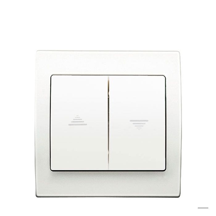 Interrupteur Volet Roulant Delta Iris + Plaque basic