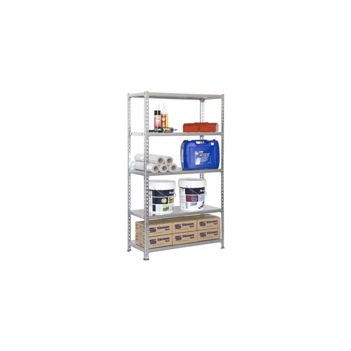 Lot De 2 Étagères De Garage En Bois Et Métal 90 X 30 X 180 Cm - Etagère charge lourde