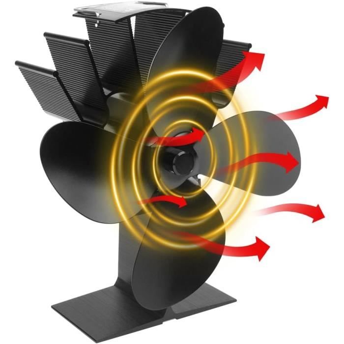 NOIRR Ventilateur De Cheminée Ventilateur De Cheminée Extracteur Aspirateur Hotte Pour Cheminée
