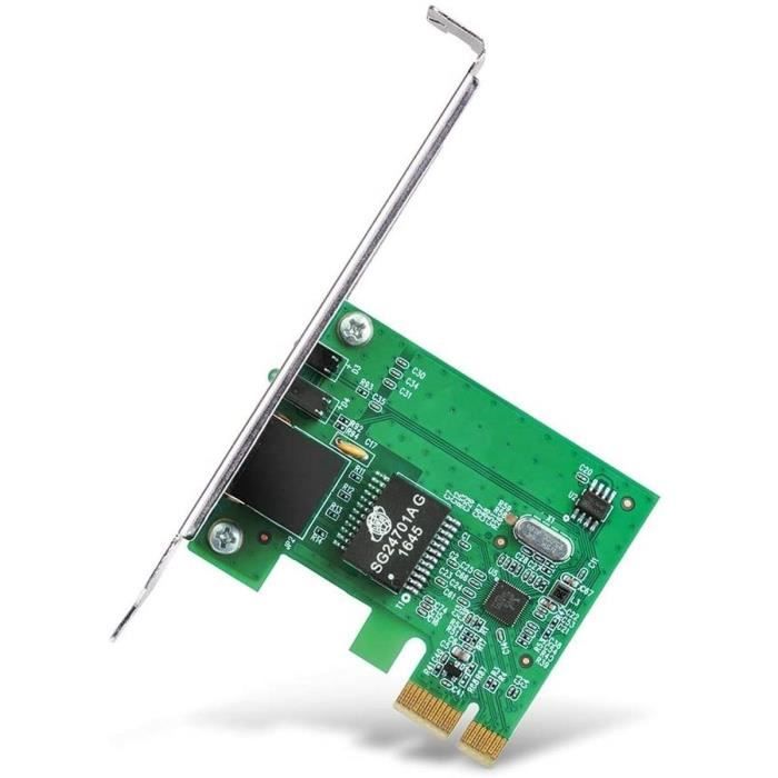 Carte réseau PCI - TP-LINK - 32-bit PCI Express/1 10/100/1000 Mbps - RJ45 port - TG-3468