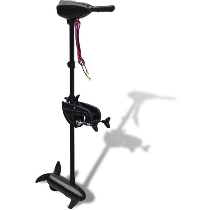 Moteur électrique Hors-bord 660W 30kg (66 Lbs) | 8 Vitesses (5 Avant/2 Arrière), Inclinaison 90° | Pour Bateaux 2-4m