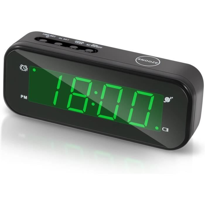 Horloge Numérique LCD Pour Tableau De Bord Voiture – Affichage Date/heure – Piles Incluses – Noir - 6