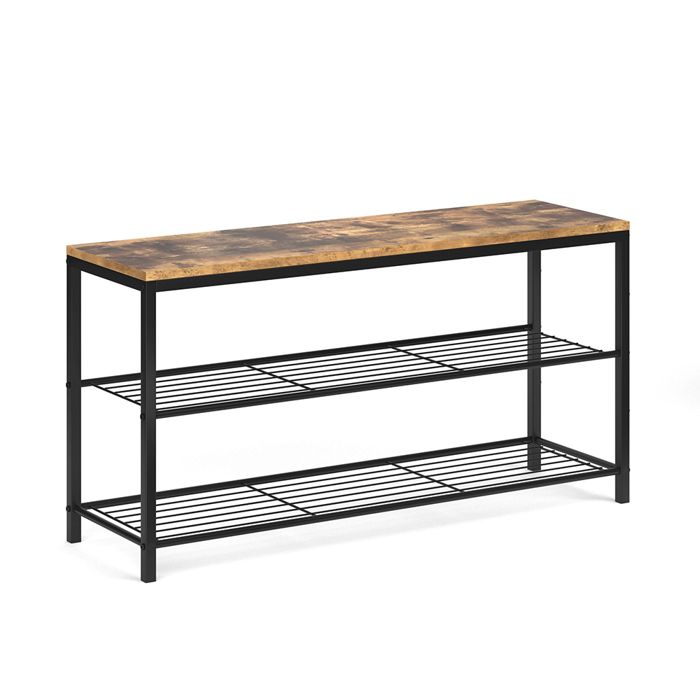 Banc pour chaussures Fyrk 100x51.5cm Bois antique Vicco 31042 Banc pour chaussures Fyrk 100x51.5cm Bois antique Vicco 31042