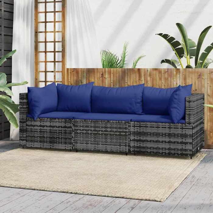 vidaXL Salon de jardin 3 pcs