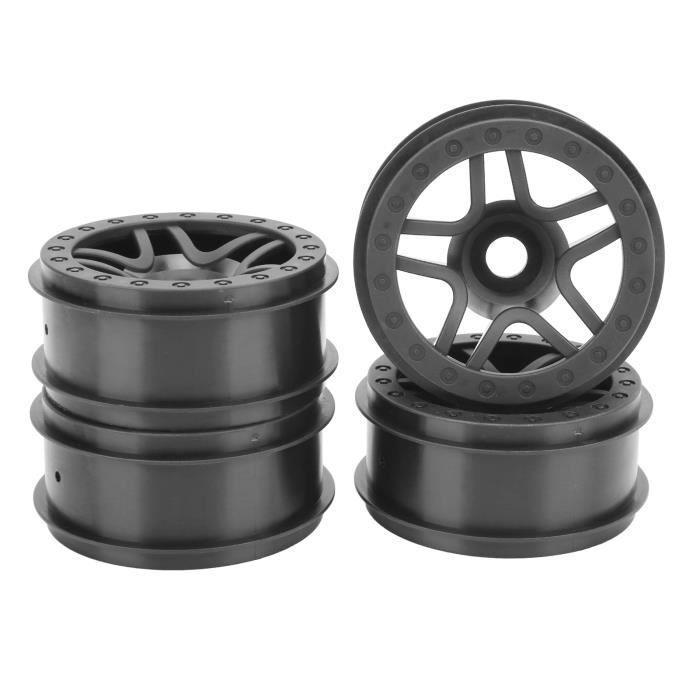 INFINAUTO Lot De 4 Bagues De Centrage Moyeu 66,6mm ID 72,6mm OD - Anneaux Roue Voiture ABS Noir