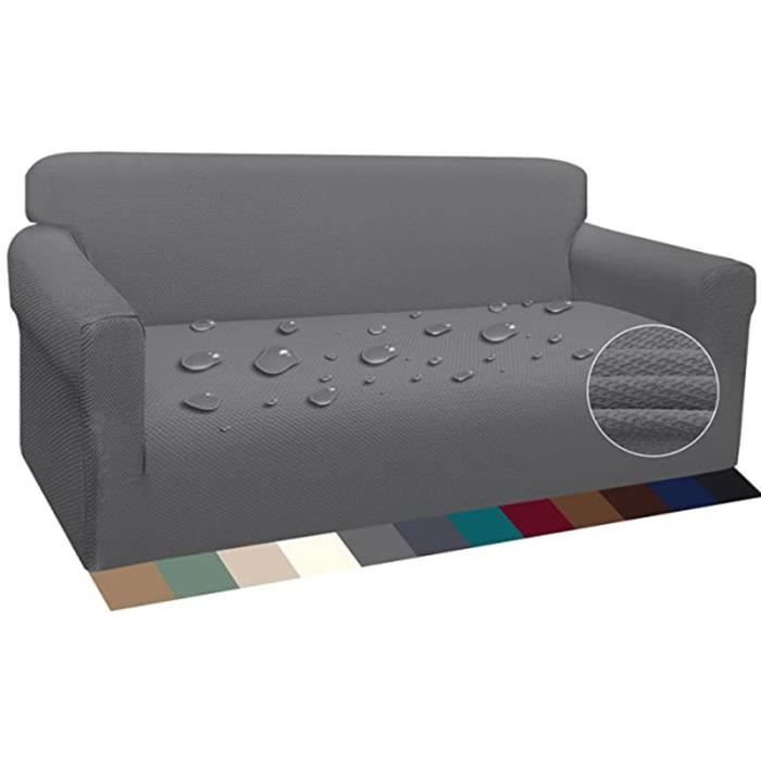 Housse de Canapé Matelassée Etanche Protège Couverture de Sofa en Polyester  Coton pour Chien Chat(3 Places,Gris) - Cdiscount Maison