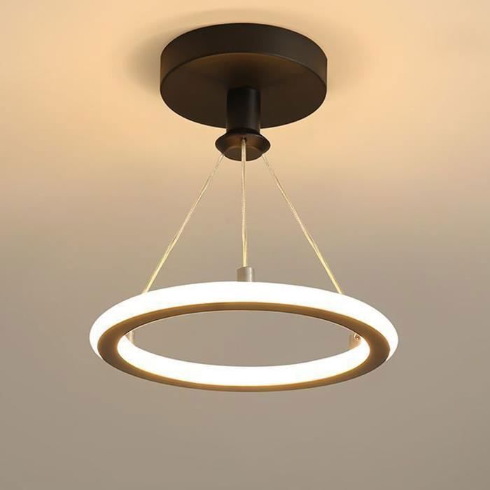 Suspension Lustre Design Modern Forme Rond Lumière Blanc Chaud