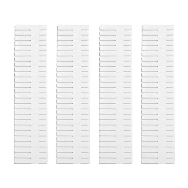 Lot De 10 Séparateurs De Placard Blancs - Organiseur Pour Trier Les Vêtements Par Taille