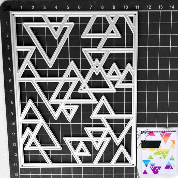 4 Matrices De Découpe Dentelle Métal - Formes Motifs Grille, Cadre - Pour Scrapbooking, Cartes, Déco