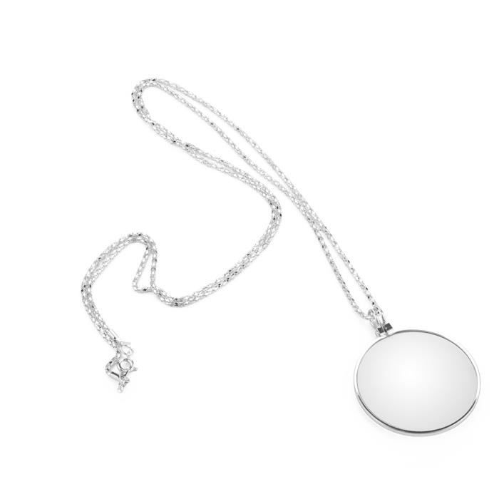 Monocle Loupe Collier - Lentille 5X, Design Vintage, Pour Lire Livres, Journaux, Bijoux Ou Bricolage