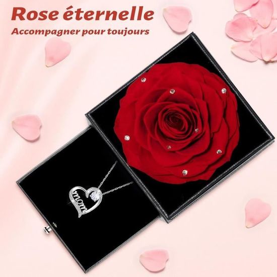 Collier en forme de cœur en diamant pour toujours d'amour - Boîte