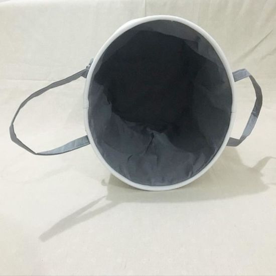 Panier De Rangement Rond Pliable - Imprimé éléphant Gris - 38x37.8cm - Pour Jouets Ou Linge Enfant