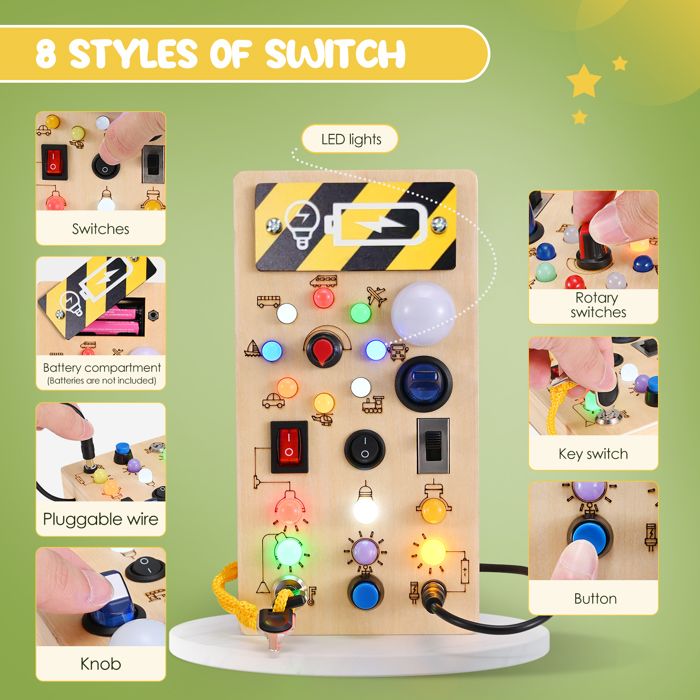 Jeux Montessori Busy Board: Stimulez l'apprentissage de l'Enfant Jeux Montessori Busy Board: Stimulez l'apprentissage de l'Enfant