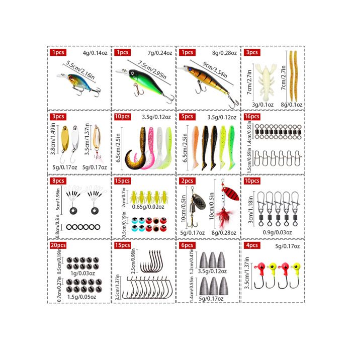 Leurres De Pêche HENGJIA - 5 Pièces Gabarit Plomb 80g / 8.7cm - Eau Salée Et Douce