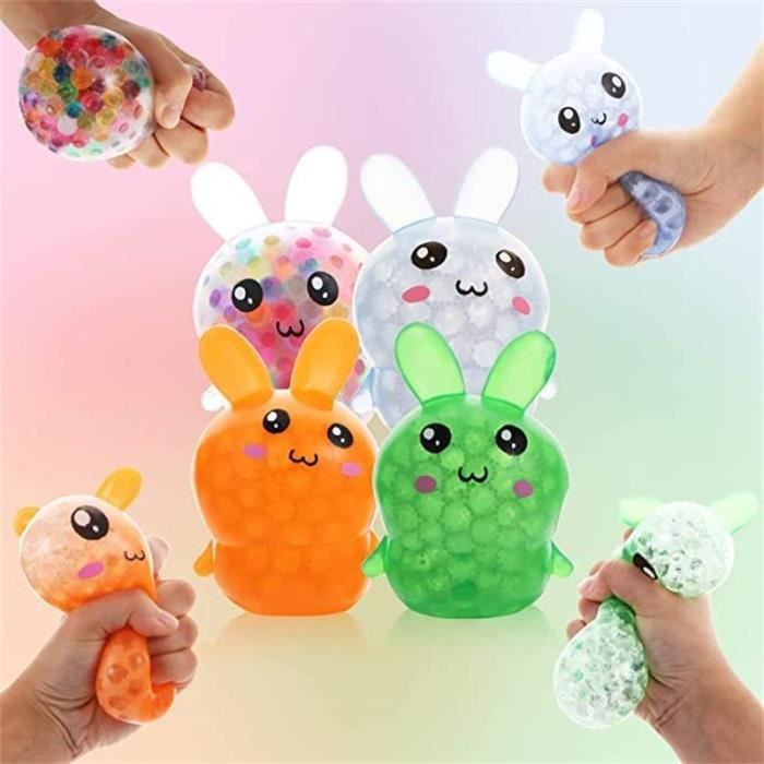 Jouet Anti-Stress Chat Blanc - Balle à Presser Mignonne - Pour Enfants Et Adultes