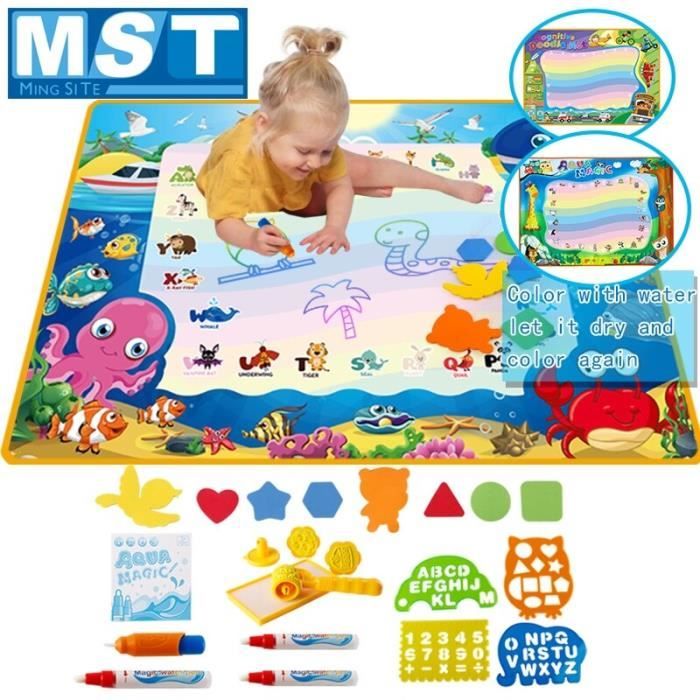 Tapis magique à Dessin à l'eau réutilisable - Mon Espace Récréatif