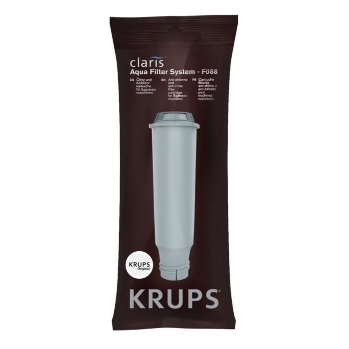 Krups Filtre à eau Claris F088, Détartreur AntiCalc KIT F054, Nettoyant
