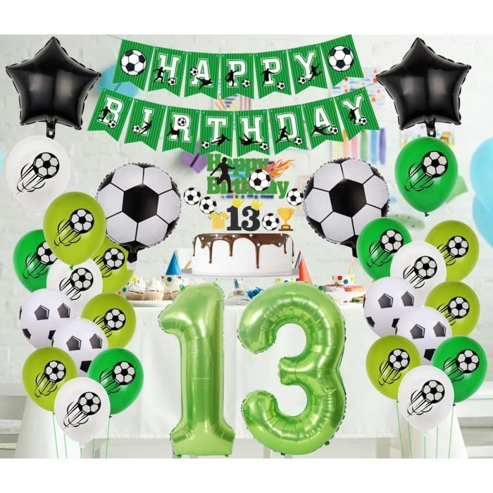 Déco Ado Garçon Fille Déco Anniversaire 13 Ans - Banderole Joyeux Anniversaire Rouge Noir - 180x110cm - Pour Fille Et Garçon Idée Anniversaire 13 Ans Fille