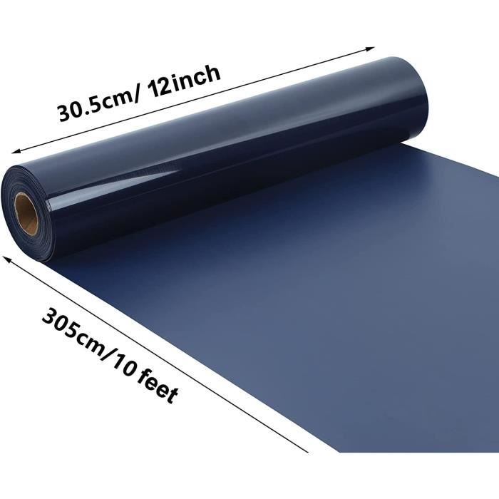 Rouleau Flex Thermocollant pour Tissu Marine Vinyle 30.5 × 305 cm(avec  Pince à épiler) Tissus Vinyle Thermocollant pour Cricut 55 - Cdiscount  Beaux-Arts et Loisirs créatifs