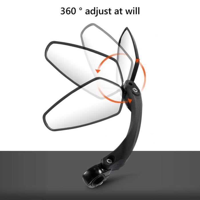 Lot De 2 Rétroviseurs Vélo Iwobi - Rotation 360° Pour Route Et VTT