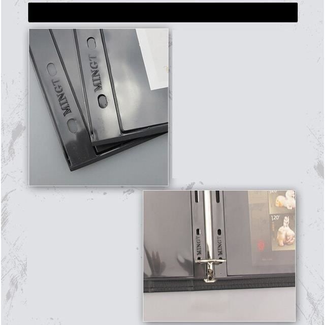 10 Pages Album Timbres 9 Trous, Stockage Universel pour Collectionneur
