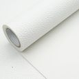 Tissu en cuir synthétique texture litchi blanc, 30 x 135 cm, 1,13 mm d'épaisseur, pour travaux manuels, couture, canapé, sac à-2