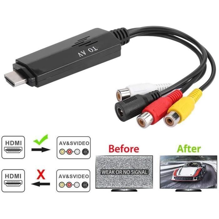 Adaptateur HDMI Vers VGA Avec Audio – Convertisseur 1080P – Neuf