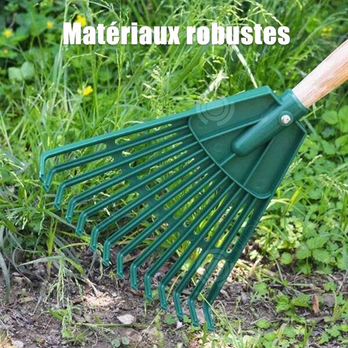 Râteau De Désherbage Manuel - Outil Jardin Acier Carbone, 4 à 7 Dents, Pour Potager, Terrasse, Pelouse - 4