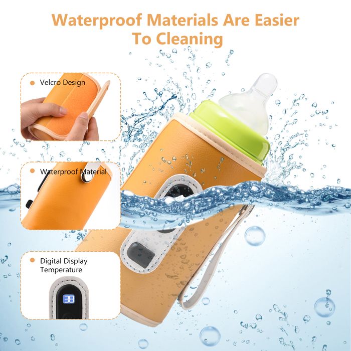 Chauffe-biberon Portable 500ml Sans Fil - Température Réglable 37°C-55°C, Affichage LCD, Pour Voyage Et Extérieur