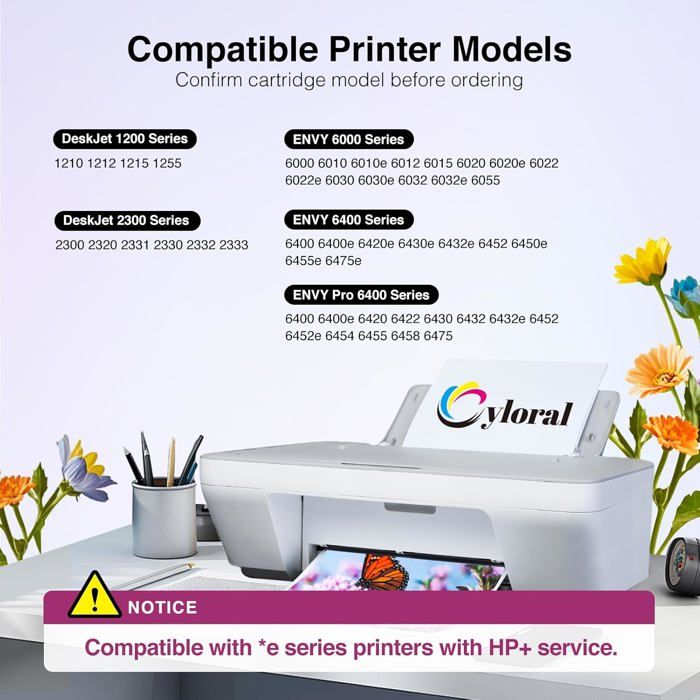 COLORETTO 305XL Gereviseerde Inktcartridges Compatibel met HP 305 XL