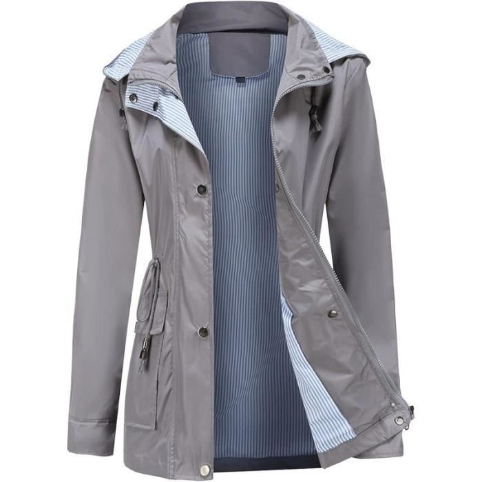 Manteau imperméable chaud femme online