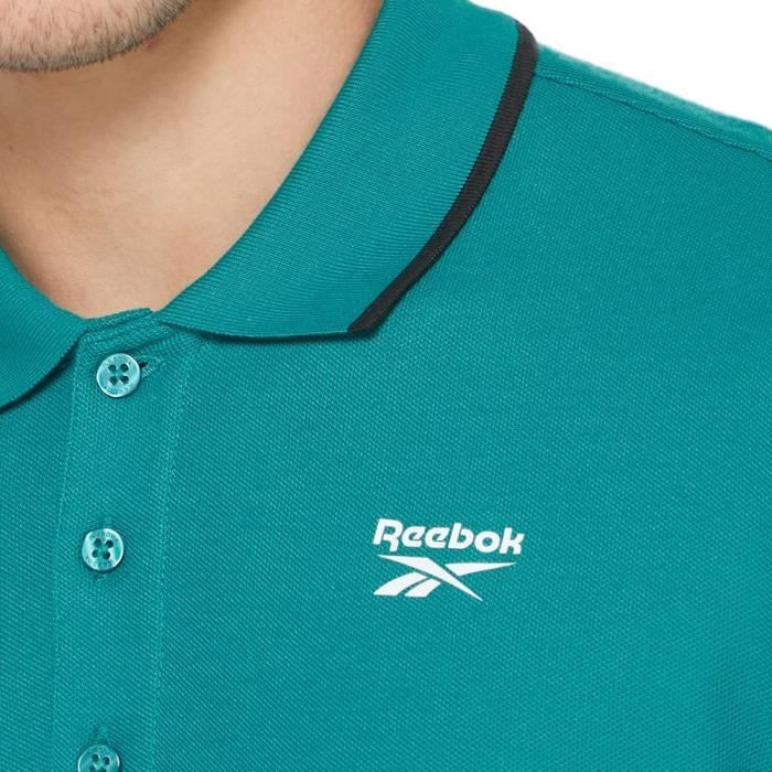 Polo Bleu canard Homme Reebok Training Essential Bleu Cdiscount Pret a Porter