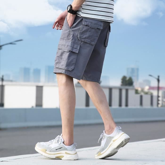 Bermuda homme gris 2025