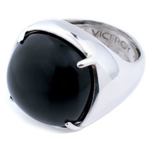 Bague Papillon Viceroy En Argent Massif - Zirconiums Sur Fond Noir - Taille 59