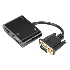Adaptateur USB 3.0 Vers HDMI VGA GERUI - Sortie 1080p, Compatible Windows 10/8/7, Plug & Play