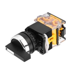 Interrupteur Sélecteur Rotatif AC 250V 5A DPDT - 8 Bornes ON-OFF-ON - Neuf Uxcell