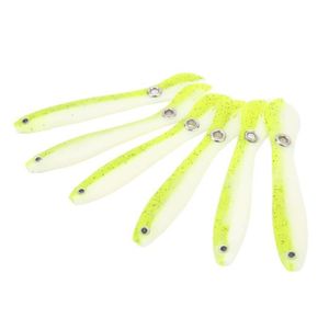 VGEBY Kits Leurres Pêche Calmar 5Pcs 95mm Mouches de pêche Calamar Plastique Appâts Durs pour Engins de Pêche à Eau Douce et Mer (Couleur : Rose