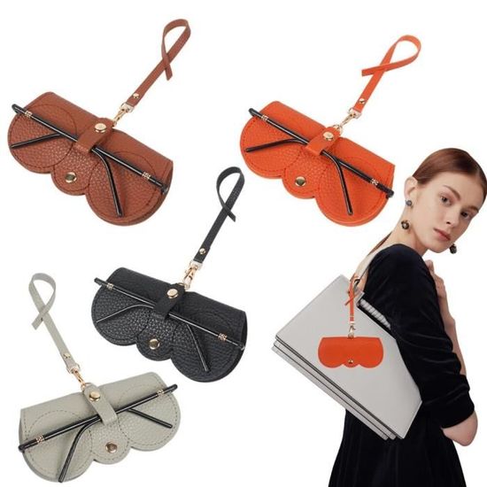 Braleto 5 Pièces Sac à lunettes de soleil en cuir souple, sacs à lunettes avec lanyard Portable organisateur sac à lunettes de soleil de stockage Holder pour les femmes des hommes Braleto 5 Pièces Sac à lunettes de soleil en cuir souple, sacs à lunettes avec lanyard Portable organisateur sac à lunettes de soleil de stockage Holder pour les femmes des hommes