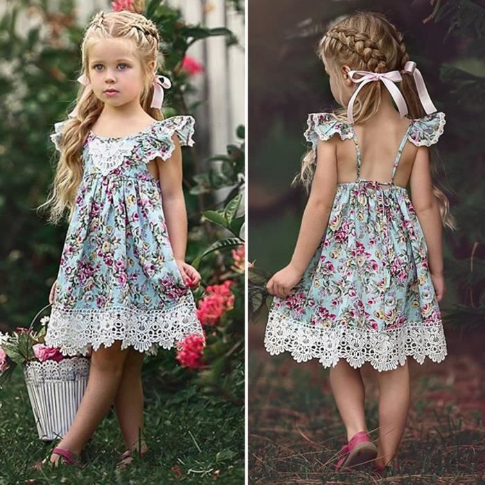 Robe fleurie petite fille online