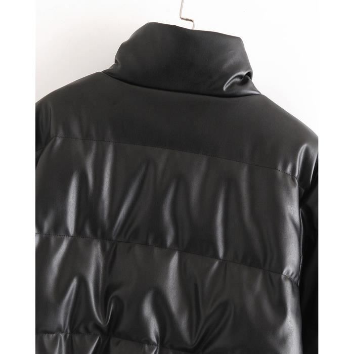 Veste cuir matelassé femme outlet